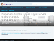 Tablet Screenshot of kusadasiarcelikservisi.com